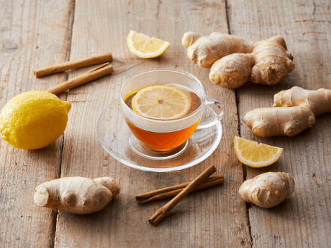Traditional masala chai ingredients